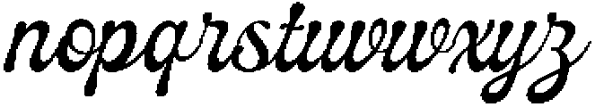 Wonderful Vintages otf (400) Font LOWERCASE