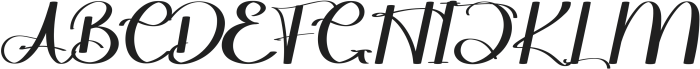 WonderfulCalligraphy Regular otf (400) Font UPPERCASE