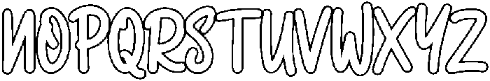 Wonderia Outline ttf (400) Font UPPERCASE