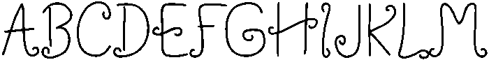 Wonderland Regular otf (400) Font UPPERCASE
