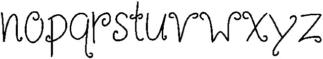 Wonderland Regular otf (400) Font LOWERCASE