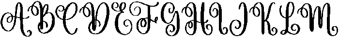 Wonderland Regular otf (400) Font UPPERCASE