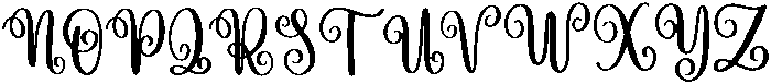 Wonderland Regular otf (400) Font UPPERCASE