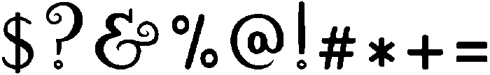 Wonderland otf (400) Font OTHER CHARS