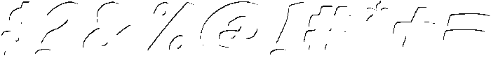 Wonders Graf - Inner Italic Italic otf (400) Font OTHER CHARS