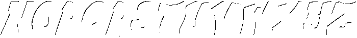 Wonders Graf - Inner Italic Italic otf (400) Font UPPERCASE