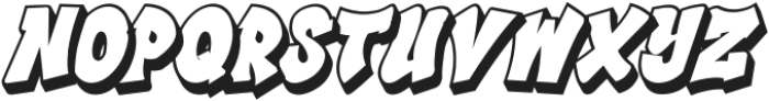 Wonders Graf - Shadow Italic Italic otf (400) Font UPPERCASE