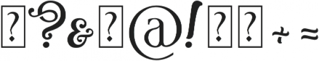 Wonderscript otf (400) Font OTHER CHARS