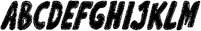 Wonky Dongki Italic otf (400) Font UPPERCASE