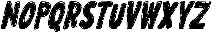 Wonky Dongki Italic otf (400) Font UPPERCASE