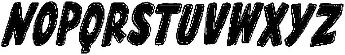 Wonky Dongki Italic otf (400) Font LOWERCASE