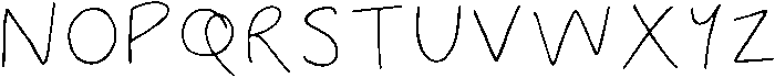 Wonky Regular otf (400) Font LOWERCASE
