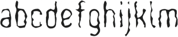 WoobBurn-Regular otf (400) Font LOWERCASE