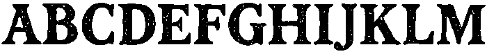 Woodcute Regular otf (400) Font UPPERCASE
