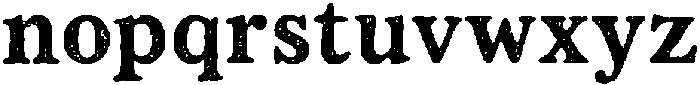 Woodcute Regular otf (400) Font LOWERCASE