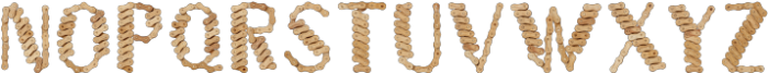 Wooden-Chain Regular otf (400) Font UPPERCASE