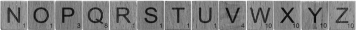 Wooden Tiles Regular otf (400) Font LOWERCASE