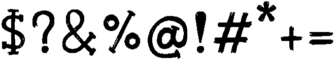 Woodland Regular otf (400) Font OTHER CHARS