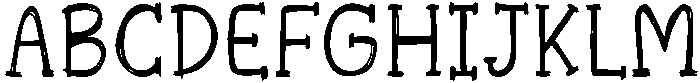 Woodland Regular otf (400) Font UPPERCASE