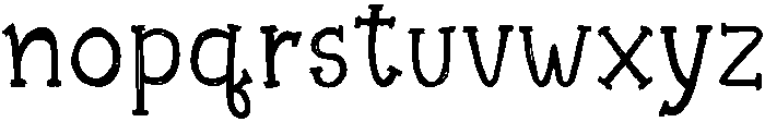 Woodland Regular otf (400) Font LOWERCASE