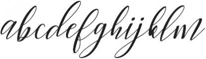 Woodley italic Regular ttf (400) Font LOWERCASE