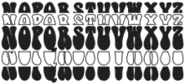 Woodstack Stacked otf (400) Font UPPERCASE