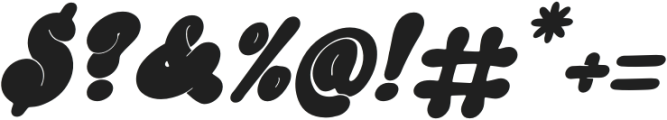 Woof Dawg Italic otf (400) Font OTHER CHARS
