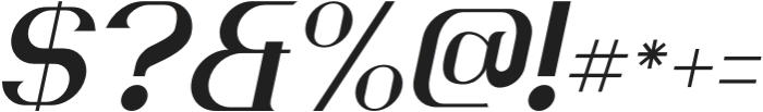 Worage Italic otf (400) Font OTHER CHARS