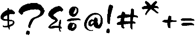 Worky Space otf (400) Font OTHER CHARS