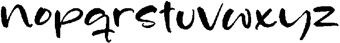 Worky Space otf (400) Font LOWERCASE