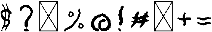 Worm Type Regular otf (400) Font OTHER CHARS