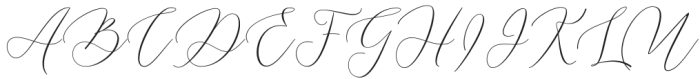 Wosella Script Regular otf (400) Font UPPERCASE