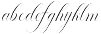 wonderfull script Regular otf (400) Font LOWERCASE
