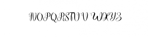 Wonderfebia Script Wedding Font Font UPPERCASE