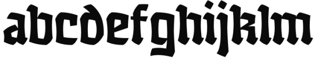 Wobegone Regular Font LOWERCASE