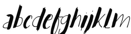 Woebegone Italic Font LOWERCASE