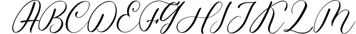 Wonderful Calligraphy Font UPPERCASE