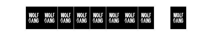 WOLF GANG BOLD Font OTHER CHARS