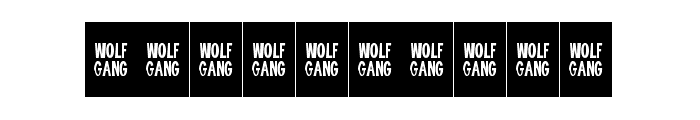 WOLF GANG ROUGH BOLD Font OTHER CHARS
