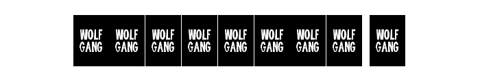WOLF GANG Font OTHER CHARS