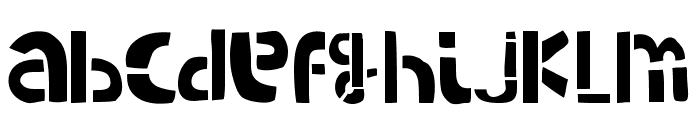 WOODCUTTER ARMY [Stencil] Font LOWERCASE