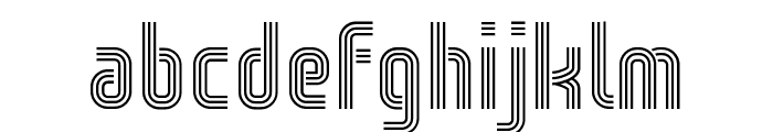 WOX-Striped Triple Demo Font LOWERCASE