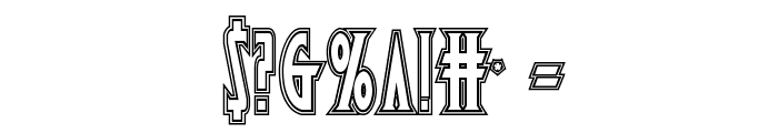 Wolf's Bane Engraved Font OTHER CHARS