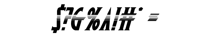 Wolf's Bane II Halftone Italic Font OTHER CHARS