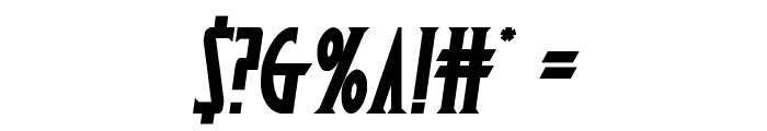 Wolf's Bane II Semi-Italic Font OTHER CHARS