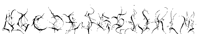 Wolfsfifth Font UPPERCASE