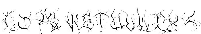 Wolfsfifth Font UPPERCASE