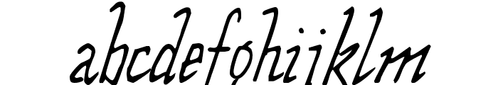 Wolven Script Font LOWERCASE