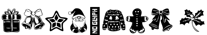 Wonderful Christmas Symbols Regular Font OTHER CHARS