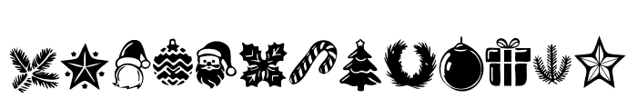 Wonderful Christmas Symbols Regular FONT